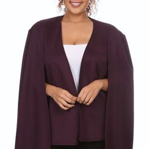 Plum Cape Blazer